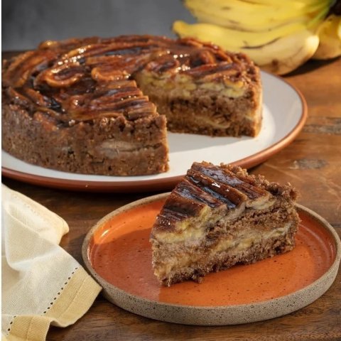 FATIA DE TORTA DE BANANA INTEGRAL