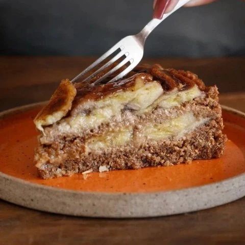 FATIA DE TORTA DE BANANA